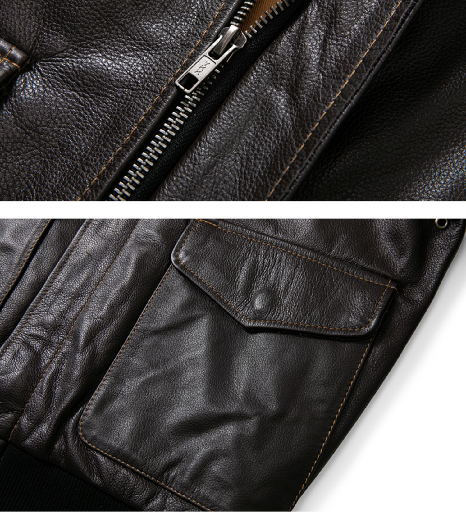 Title 12, Genuine Leather Flight Jacket Baseball Uniform ...