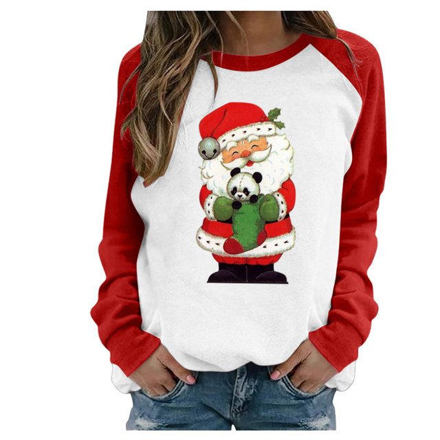 Casual Long-sleeved Pullover Print Plus Velvet Sweatshirt