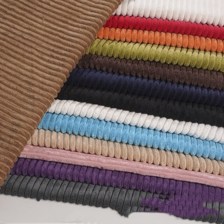 Solid Coloured Corduroy Toy Clothing Fabric