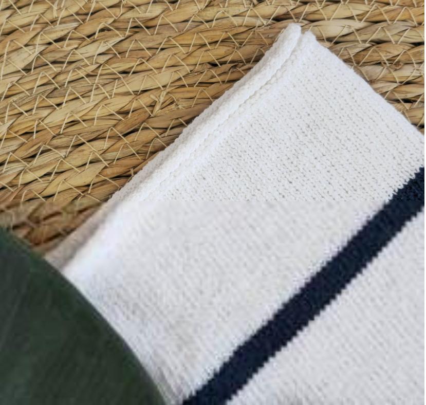 women’s striped sleeve knit cardigan