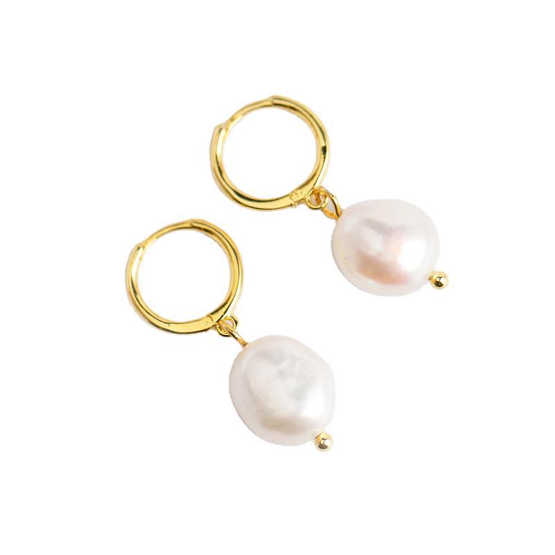 Baroque Irregular Freshwater Pearl Stud Earrings