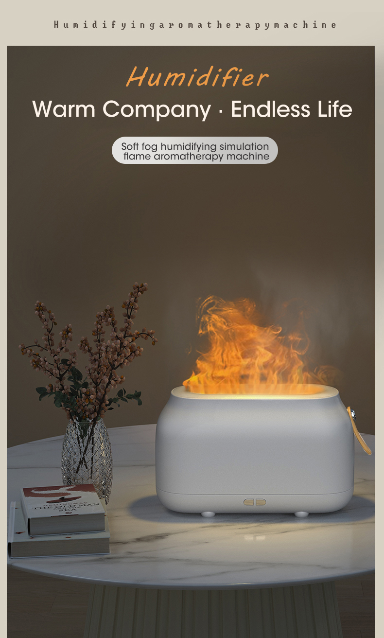 Title 1, Large Flame Air Humidifier Usb Essential Oil Di...