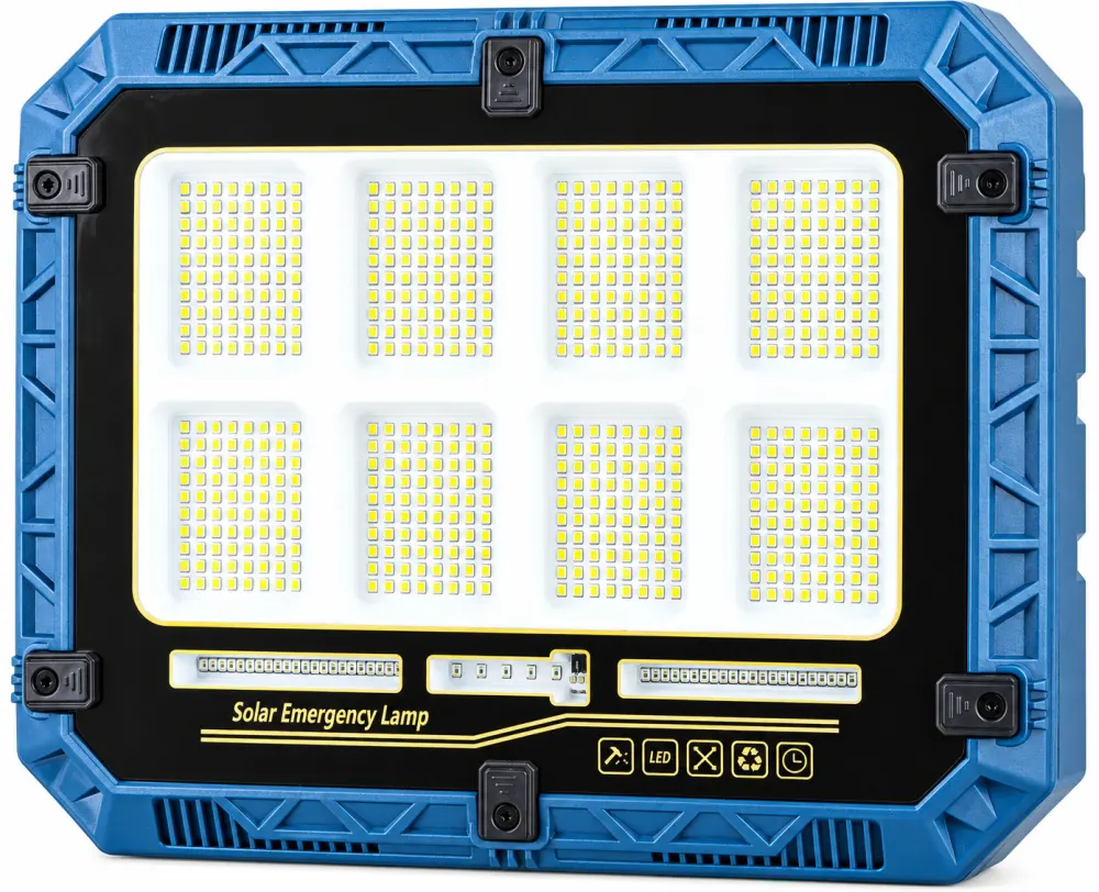 Solar Powered Rechargeable Battery Display 18650 W8113 4 LED