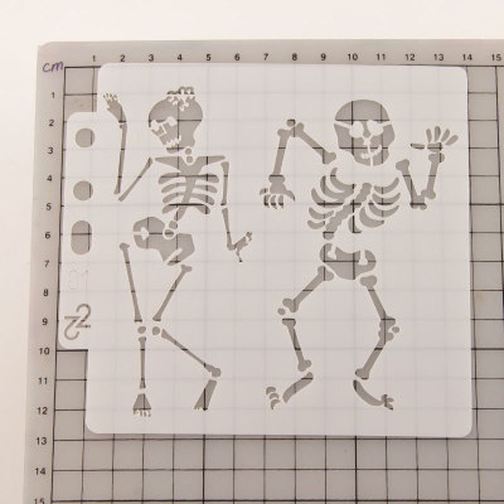 Halloween DIY Pre-drawing Decorative Border Ruler Hollow Spray Template - Image 5