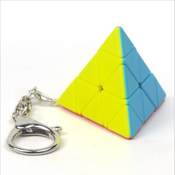 Pyramid Keychain Rubiks Cube