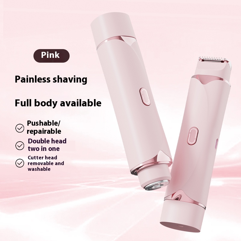 Women Mini Electric Hair Shaver,Double Head Electric Shaver