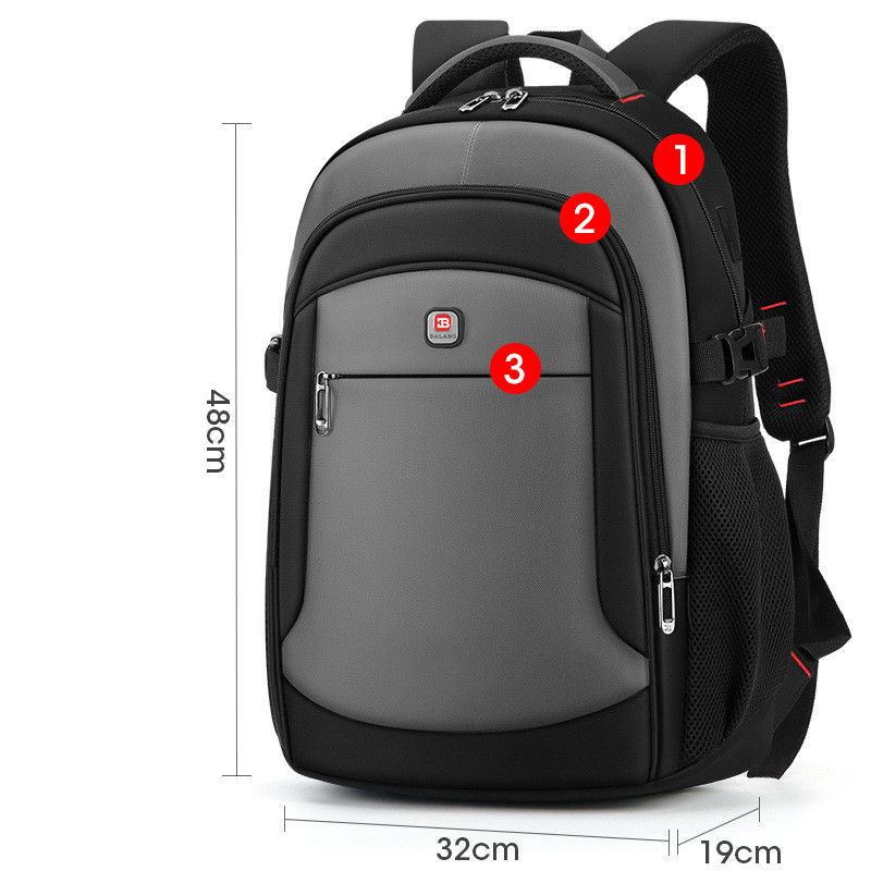 Casual Men's Laptop Bag Fashion Student School Bag - Image 6