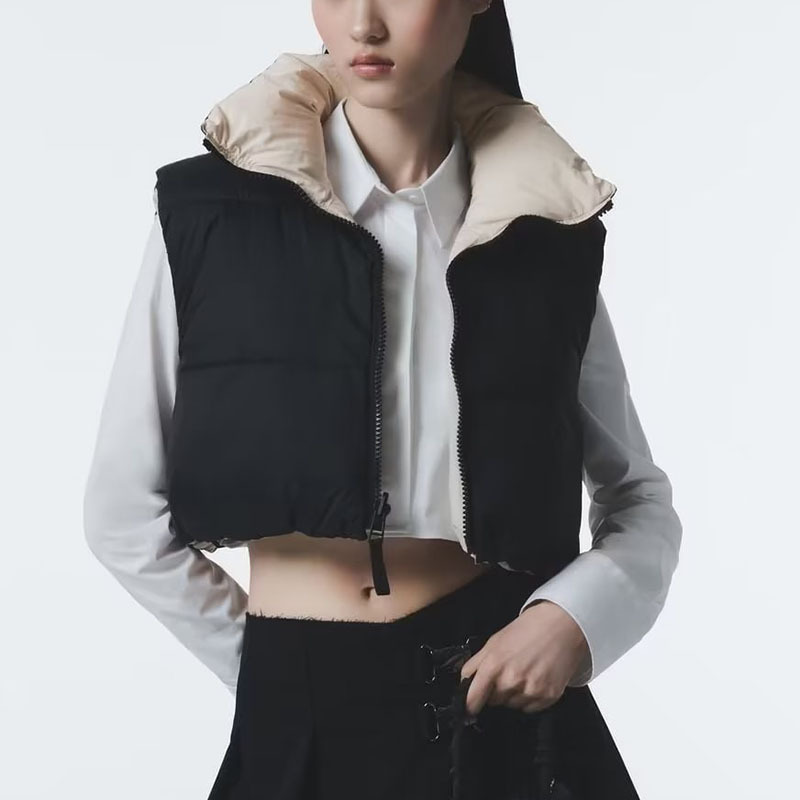 Versatile Solid Color Reversible Cotton Vest