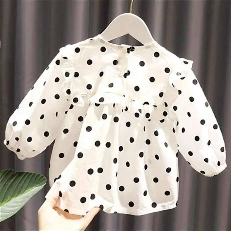 Baby Girl's Polka Dot Blouse Children's Clothing