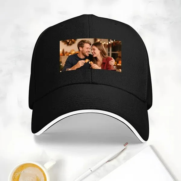 Custom Hat Photo Upload Christmas Theme National Flag Design – One Size Must Upload The Image