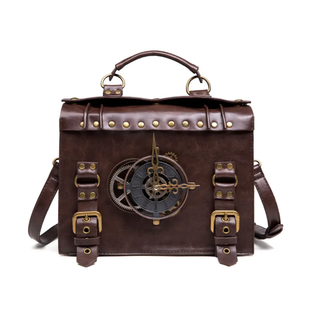 New Style Women's Bag Steampunk Industrial Retro One-shoulder Diagonal