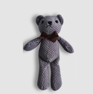 15cm pineapple bear dark grey