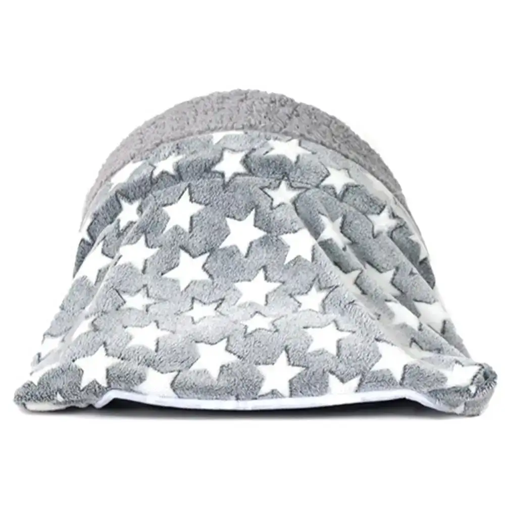Cat Winter Sleeping Bag Cozy Arch-Shaped Burrowing Cat Bed Snuggle Sack Washable Cat Tent Covered Cat Bed Enclosed For