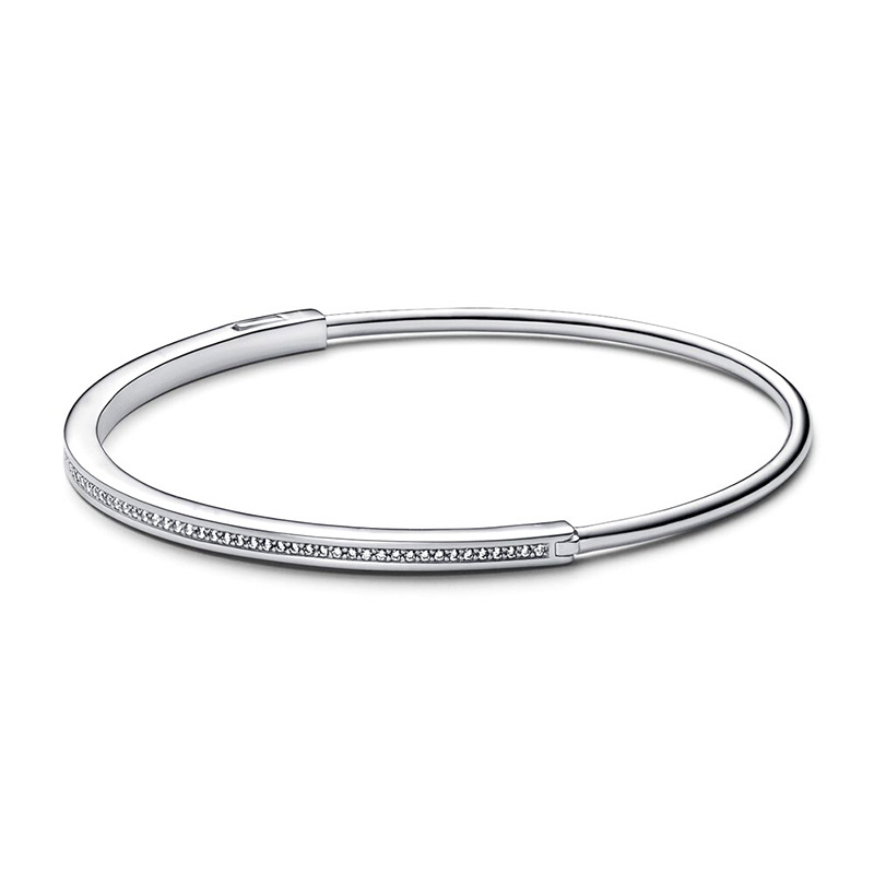 Copper Inlaid Zircon Snake Bone Bracelet