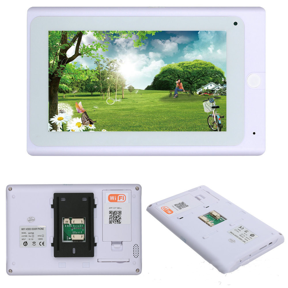 Interphone vidéo 7" filaire — Caméra 720P, 5 boutons 3