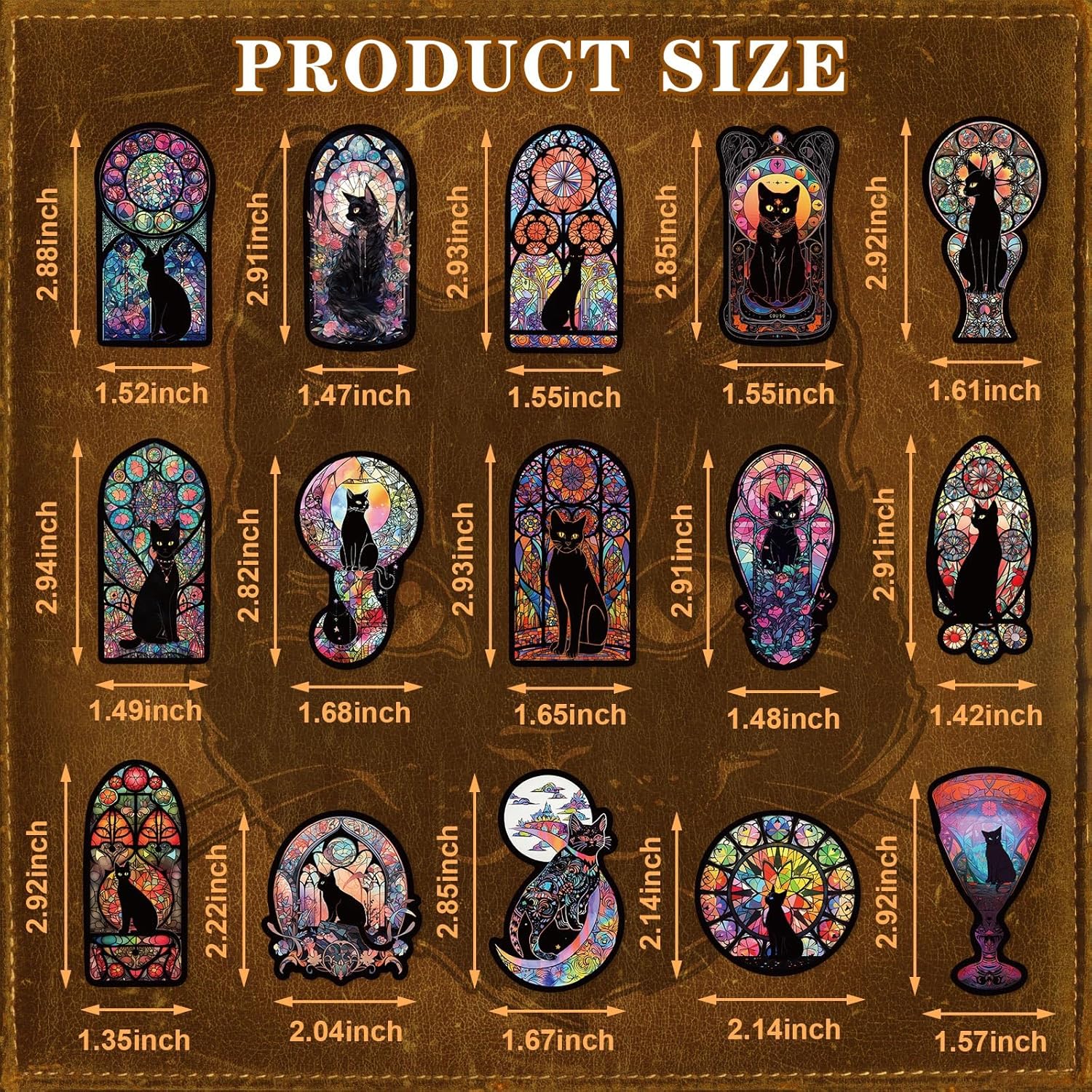 100Pcs Gothic Black Cat Stickers, Graffiti Decals, Gothic Accessories, Scrapbook Stickers For Laptop, Skateboard, Water Bottle, Luggage, Phone, For Teens And Adults Clearance Sale - Bags & Accessories