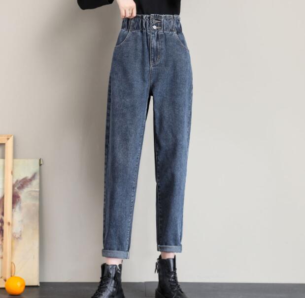 Women's Summer Straight Slim High Waist Jeans Grey - Shop at LoveMi