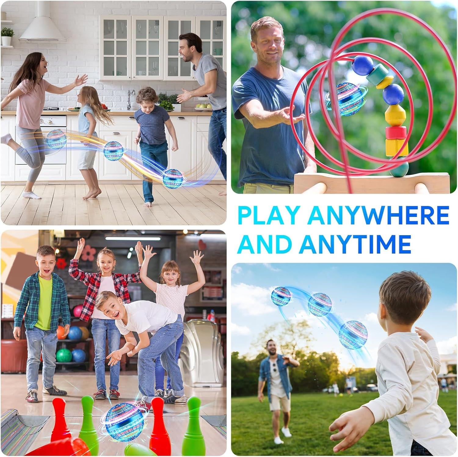 Flying Ball Boomerang Spinner Toy, Hover Orb Hand Operated, 360 Degree Auto — image 12