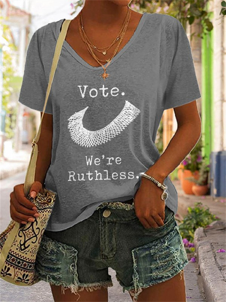 3D Printing Personality Printing Loose Women's T Shirt Top