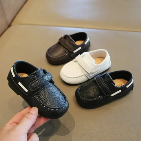 Autumn British Retro Kids Leather Shoes