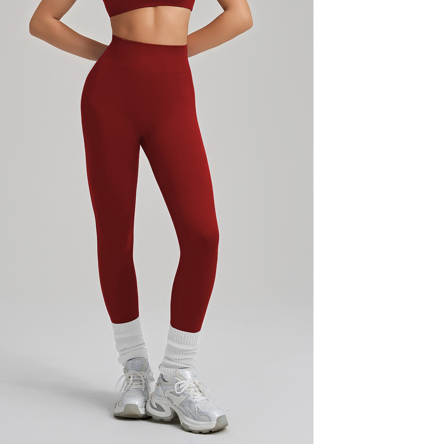 High-Elastic Seamless Knit Yoga Pants For Women, Peach Hip Lifting Workout Leggings For Training, Fitness & Running, Summer Style 7