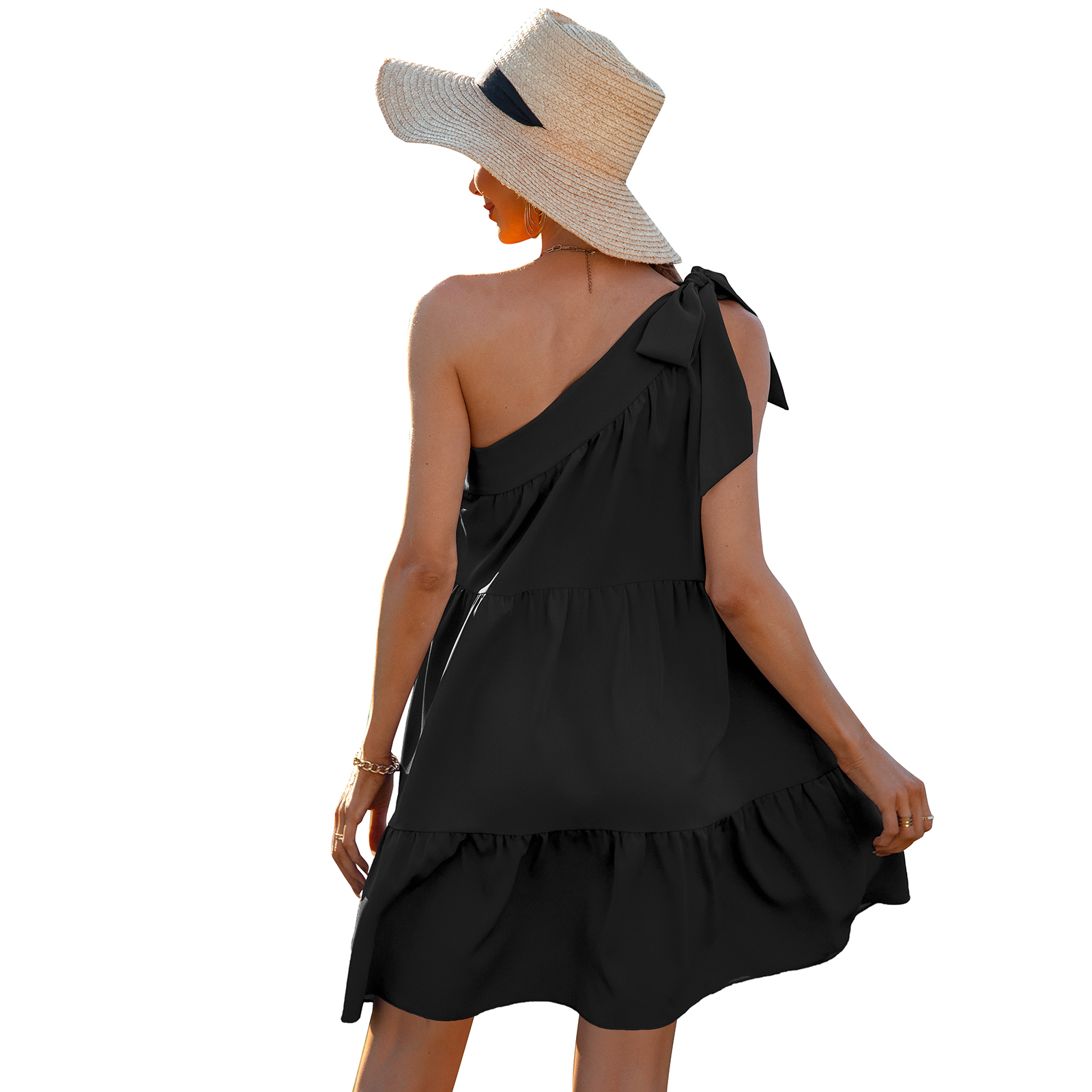 European And American Summer Women's Ruffle Dress Women