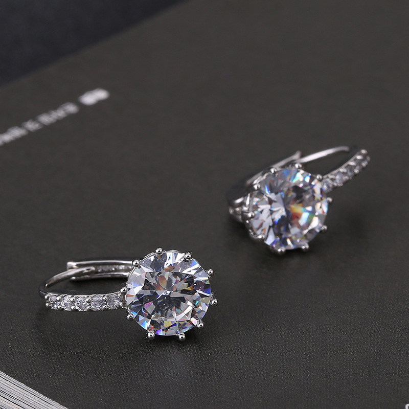 Zircon Earrings Japan And South Korea Simple Temperament Earrings Women