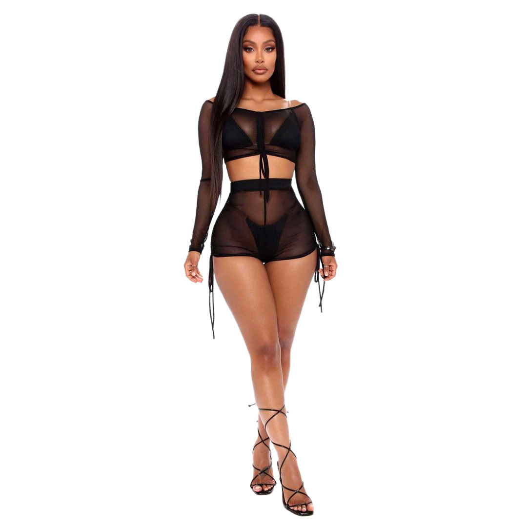 Title 3, European And American Sexy Hot Fashion Mesh Sti...