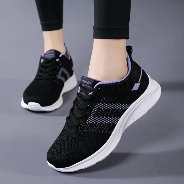 Women's Soft Bottom Mesh Sports Casual Non slip Travel Shoes Purple - Shop at LoveMi