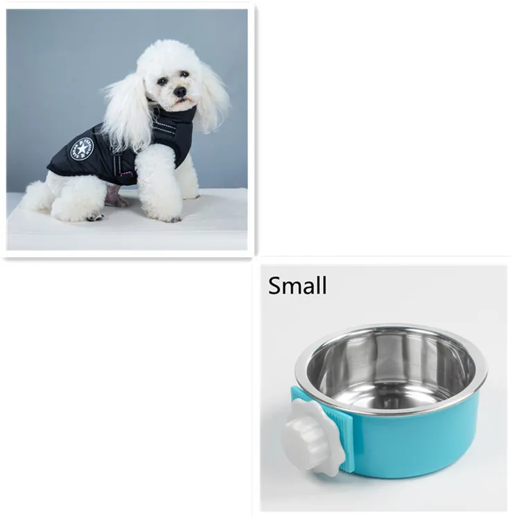 Waterproof Dog Clothes Winter Dog Coat With Harness Warm Pet Clothing Big Dog Jacket Chihuahua Labrador Coat Costume - Black