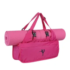 Yoga Backpack Fitness Travel Messenger Large Without Mat - Rose - View 1