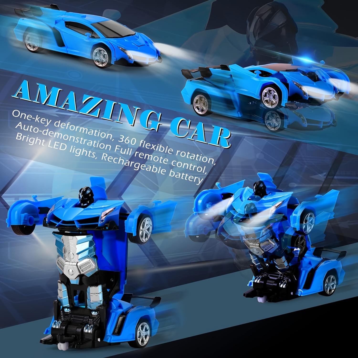One-Touch Transforming Robot Car Educational Toy With Lights, Sound, Stunt Features, And Omnidirectional Movement,Self-pickup Only. image 8