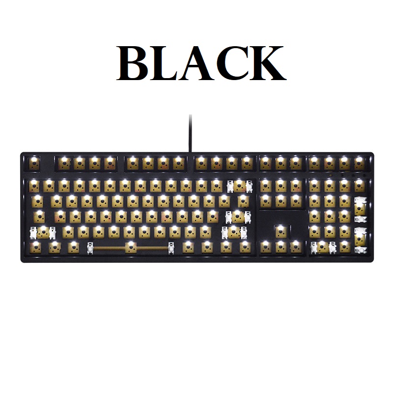 108 Keys Diy Satellite Axis laptop Ubs Wired tastatur Kit - Miniatyr 2