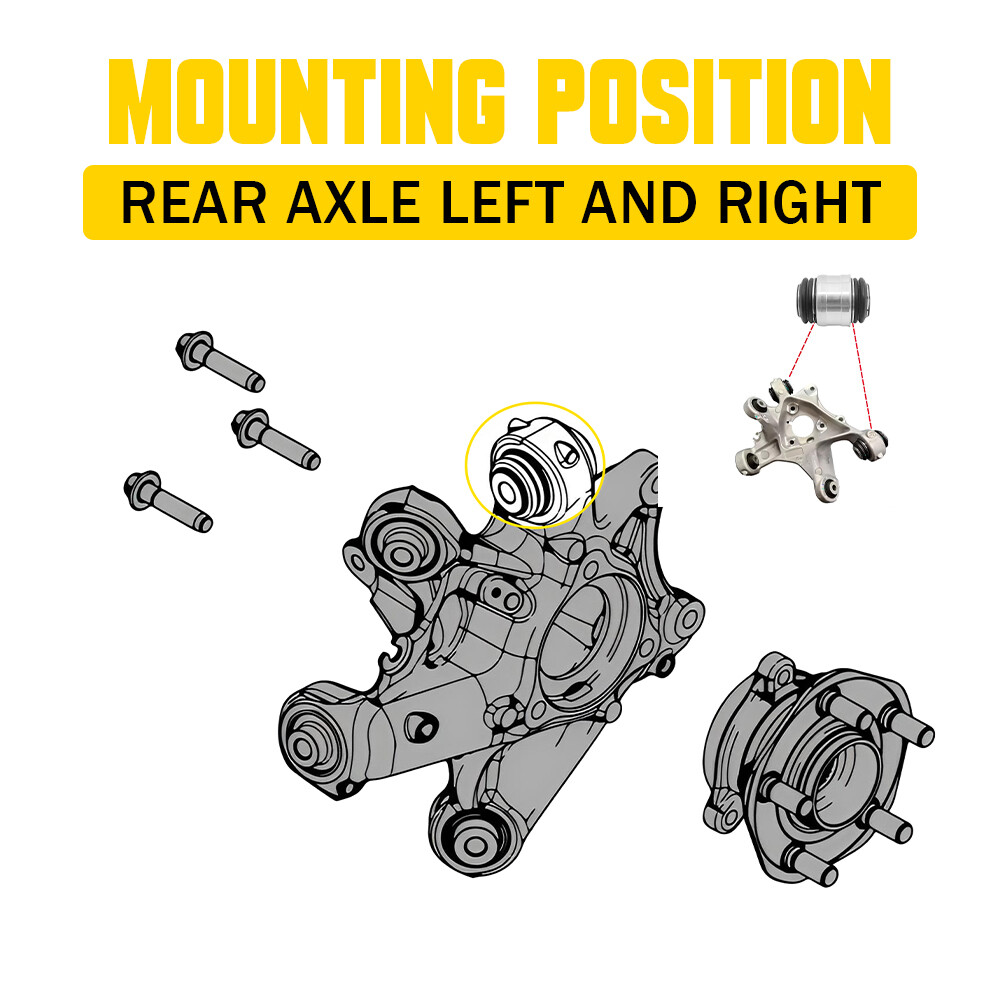 2PCS Rear Axle Rh Lh Knuckle Hub Bush Mounting For Tesla Model 3 Y 5Yjy -On — image 6
