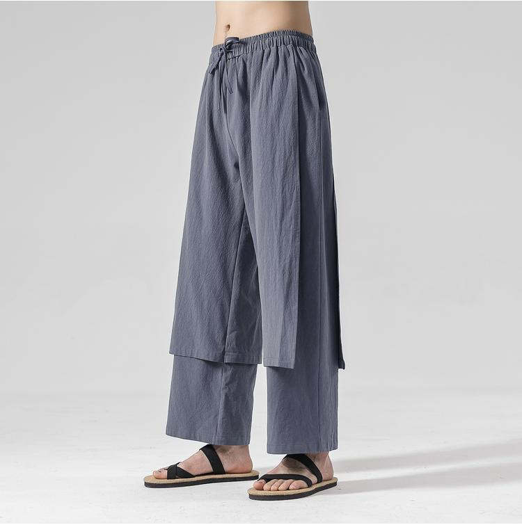 Summer Cotton And Linen Casual Pants