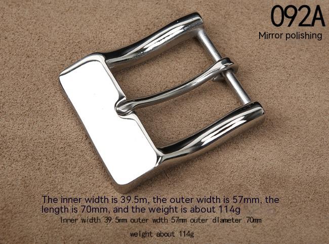 Title 2, Solid Stainless Steel Belt Buckle Pant Belt Par...