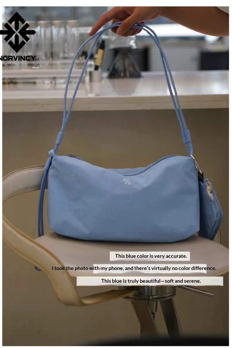 26SS Super Beautiful Soft Box Bag, High-quality Niche Minimalist Style Shoulder Bag, Crossbody Bag, Lightweight Small Bag - Sea Salt Blue