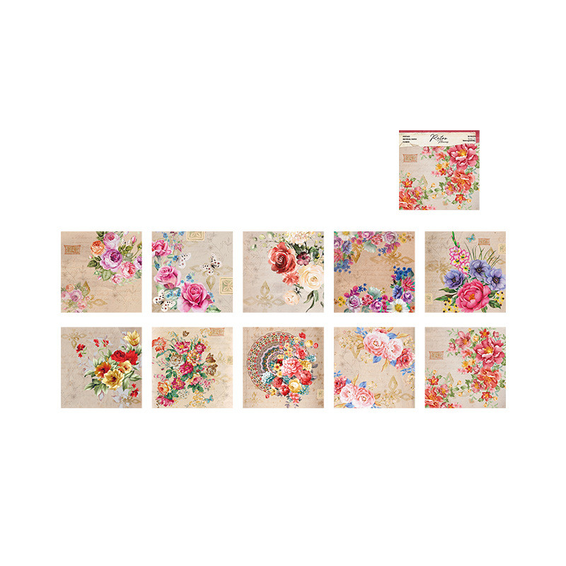 Title 4, Retro Flower Journal Decorative Source Material...