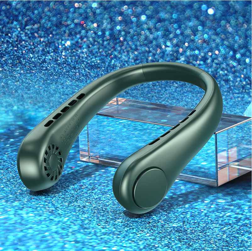 New Mini Neck Fan Portable Bladeless Hanging Neck Rechargeable Air Cooler Mini S - Picture 7 of 11