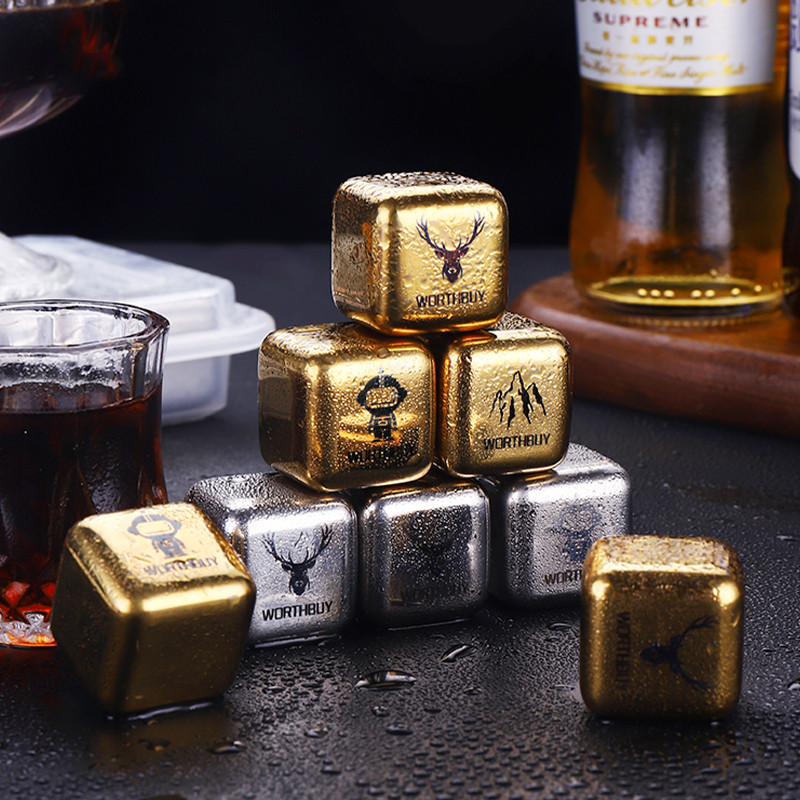 Title 7, 304 Stainless Steel Food Grade Metal Ice Cubes