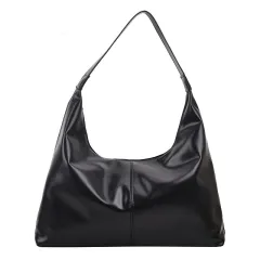 Large Capacity Armpit Bag Fashion Commuter Shoulder Bags For Women Shopping Handbags Tote - Black - View 1