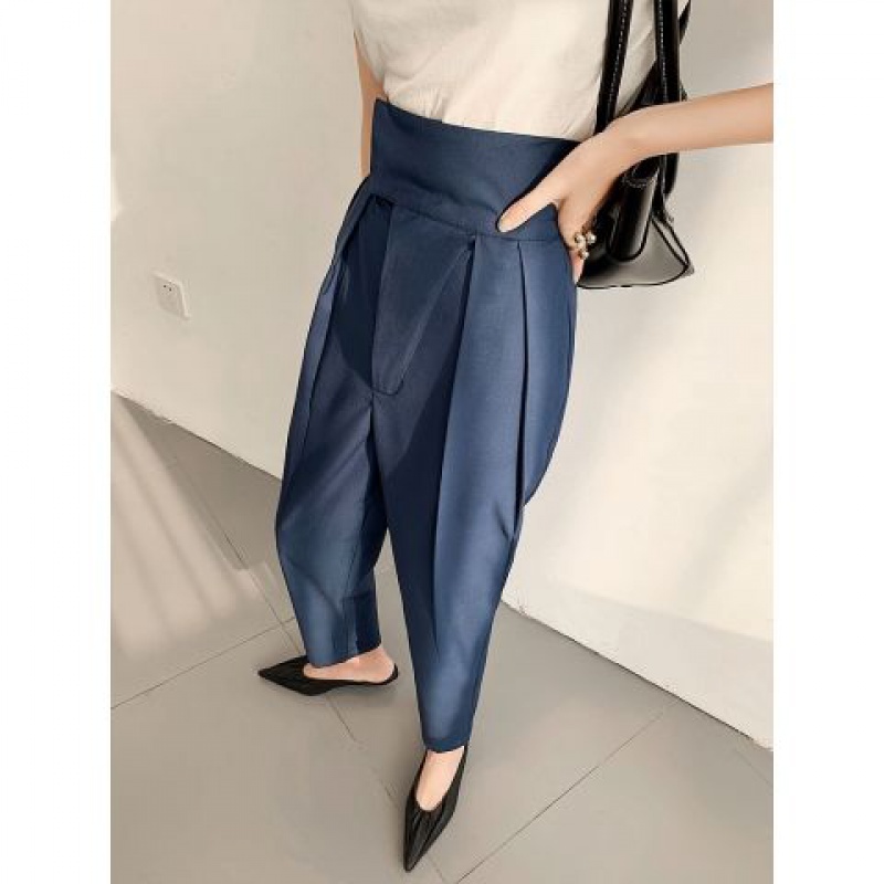 Title 3, Summer Thin Waist Thinner Korean Suit Nine-poin...