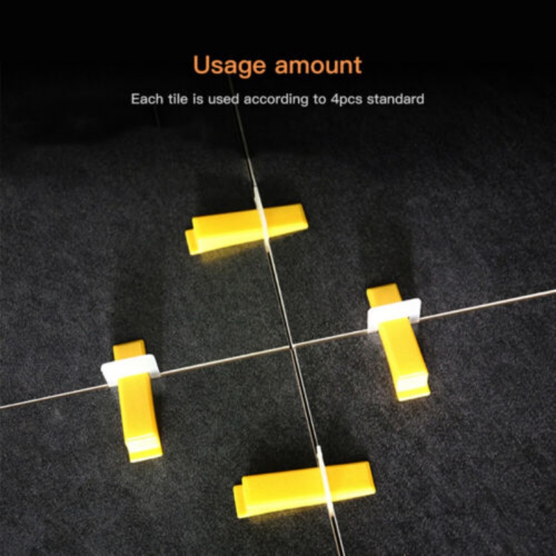 500-4000PCS Tile Leveling System Clips Levelling Spacer Tiling Tool Floor Wall  29X19X17