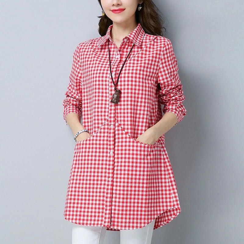 Title 1, Large Size Slimming Casual Shirt Mom Wear Jacke...