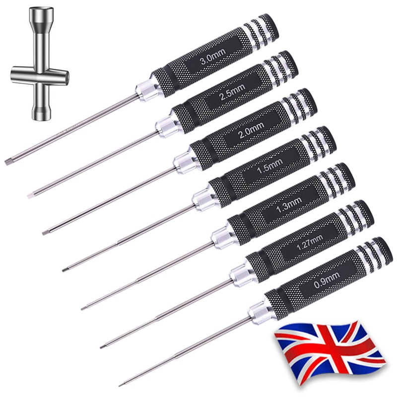 7x RC Car Hex Screwdriver Screw Driver Repair Tool Set Allen Key — image 10