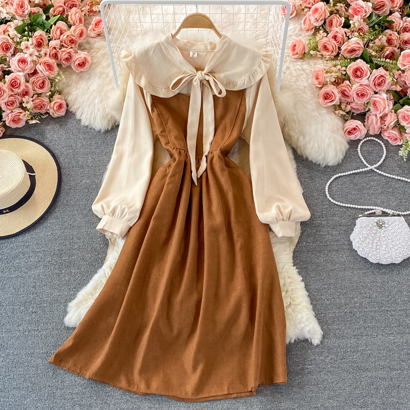 High Waist Slimming Color Matching Mid-length Butterfly