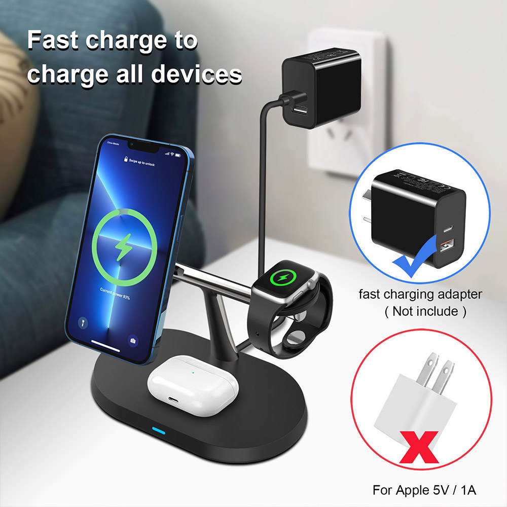 New Three-in-one Magnetic 15W Desktop Wireless Charger