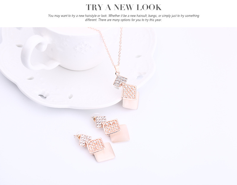 Jewelry Wholesale Fashion Set Black Gems