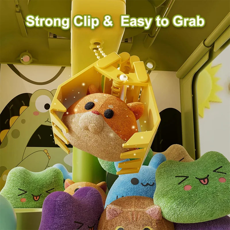 Kids Dinosaur Claw Machine Toy Electronic Arcade Catch Doll Music Mini Game Gift — image 4
