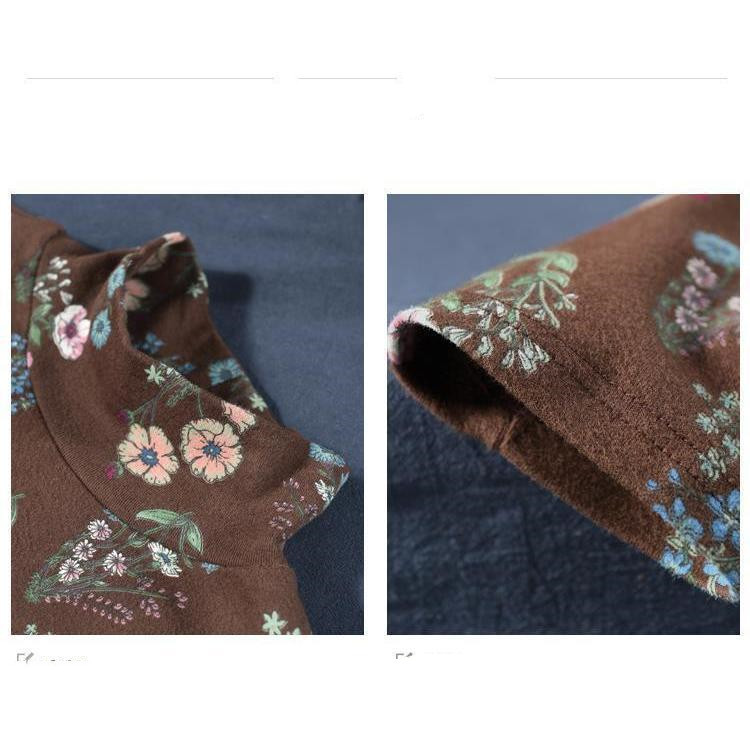 Winter High-neck Long-sleeved T-shirt Women's Jacket